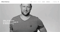 Desktop Screenshot of oliverhannus.de